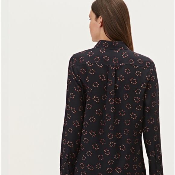 Relative Pi Margarita Star 100% Silk Blouse small - Picture 2 of 11